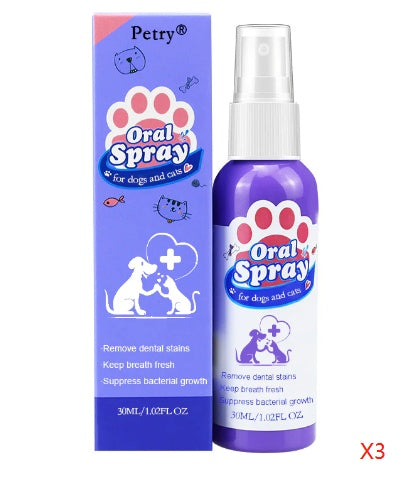 Spray Dentaire PetZen™ – Soin Quotidien pour une Bouche Saine 🐶 🦷