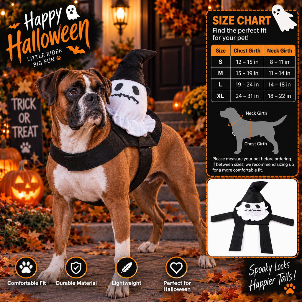 PetZen™ Spooky Rider Halloween Costume