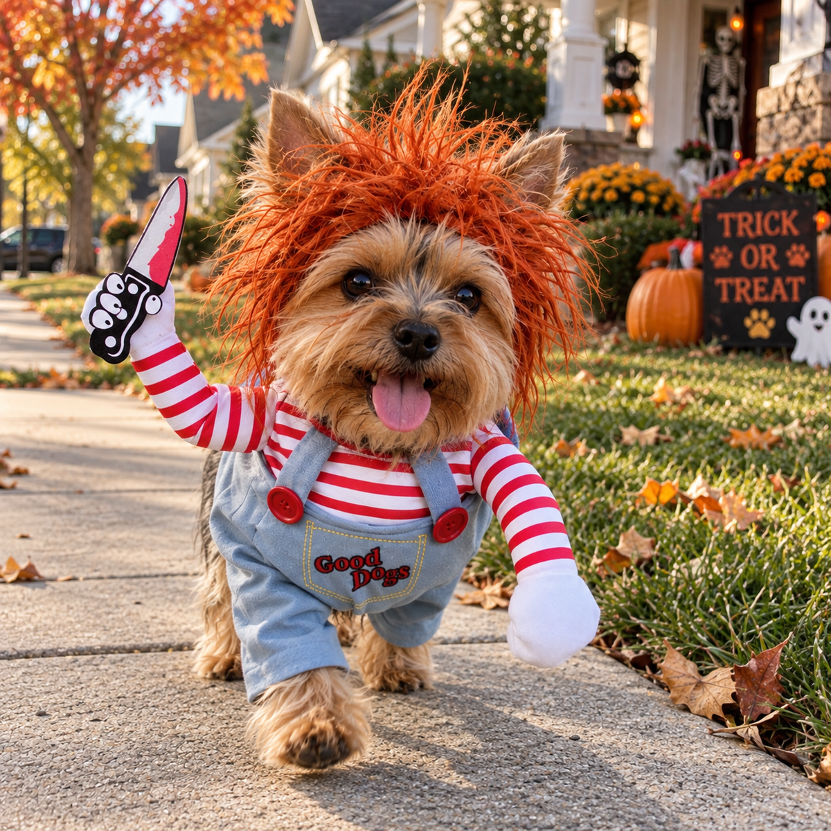 PetZen™ Chucky Halloween Dog Costume