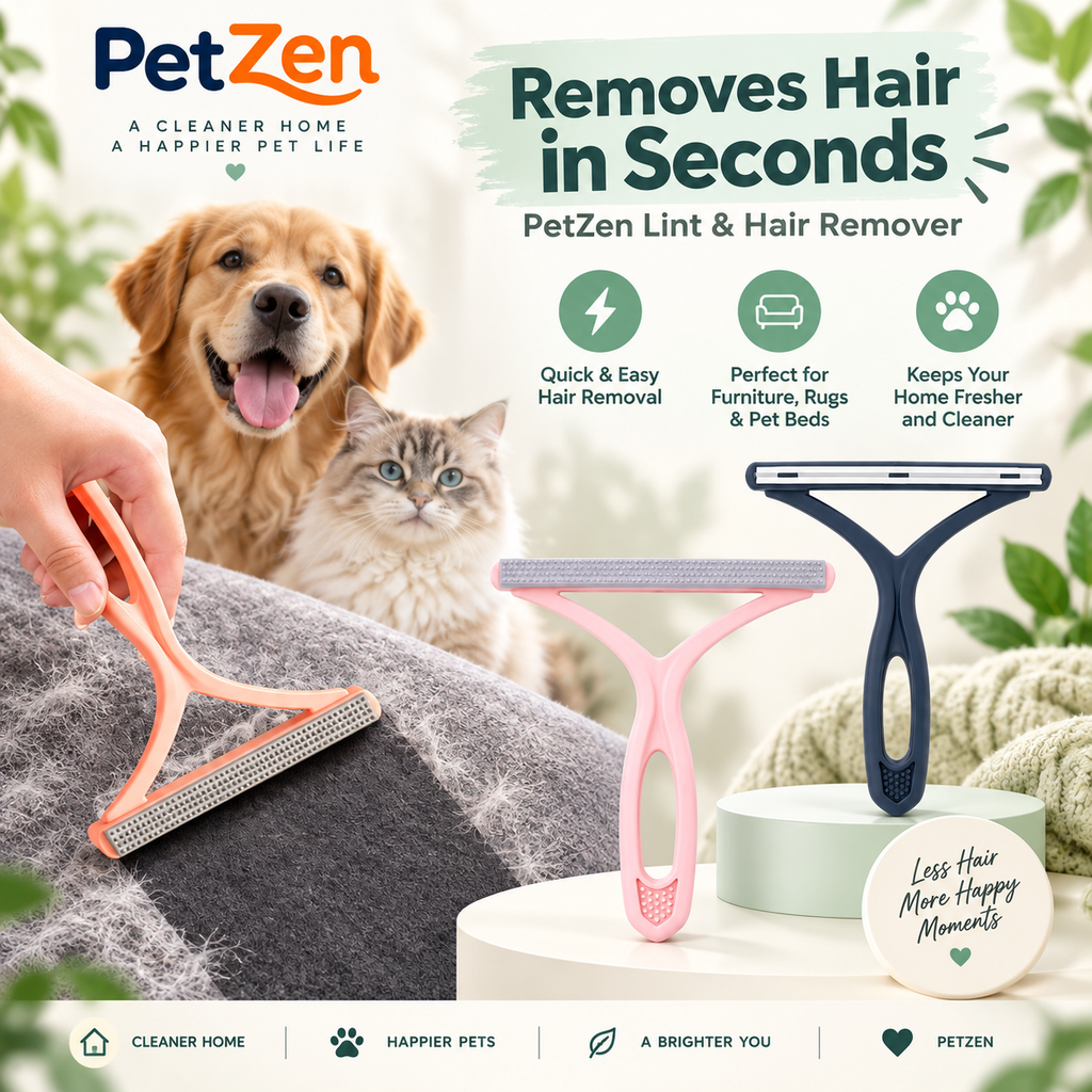 PetZen™ Double-Sided Pet Hair Remover – 2 Pack