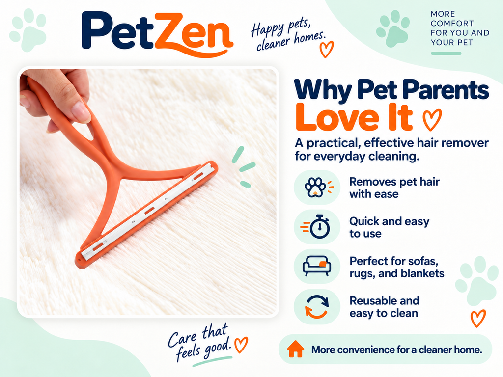 PetZen™ Double-Sided Pet Hair Remover – 2 Pack
